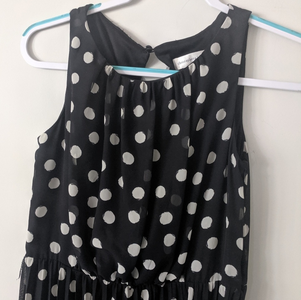 Christopher and Banks size 4 black and white maxi
